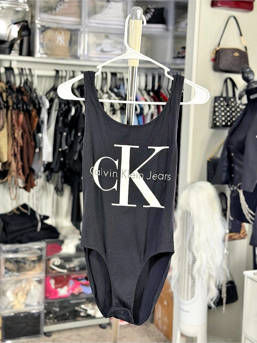 Calvin Klein Black bodysuit Size XS Like New